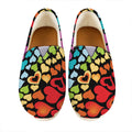 Colorful Heart Wave Pattern Print Casual Shoes