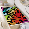 Colorful Heart Wave Pattern Print Changing Pad Cover