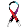 Colorful Heart Wave Pattern Print Dog Seat Belt