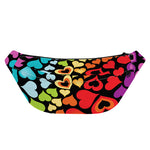 Colorful Heart Wave Pattern Print Fanny Pack