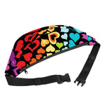 Colorful Heart Wave Pattern Print Fanny Pack