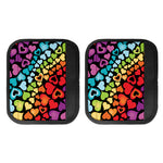 Colorful Heart Wave Pattern Print Handle Covers