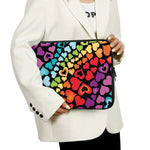 Colorful Heart Wave Pattern Print Laptop Sleeve