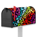 Colorful Heart Wave Pattern Print Mailbox Cover