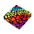 Colorful Heart Wave Pattern Print Outdoor Seat Cushion Cover