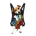 Colorful Heart Wave Pattern Print Pet Carrier Backpack