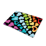 Colorful Heart Wave Pattern Print Pet Cooling Mat Cover