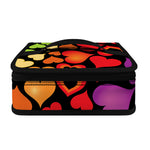 Colorful Heart Wave Pattern Print Small Lunch Bag