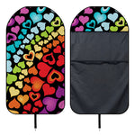 Colorful Heart Wave Pattern Print Waterproof Car Seat Cover