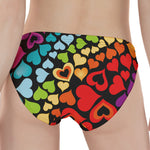 Colorful Heart Wave Pattern Print Women's Panties