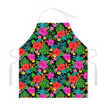 Colorful Hibiscus Flowers Pattern Print Adjustable Apron