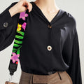 Colorful Hibiscus Flowers Pattern Print Bag Strap