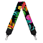 Colorful Hibiscus Flowers Pattern Print Bag Strap