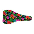 Colorful Hibiscus Flowers Pattern Print Bicycle Seat Cover