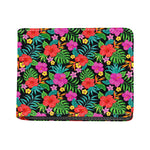 Colorful Hibiscus Flowers Pattern Print Bifold Wallet