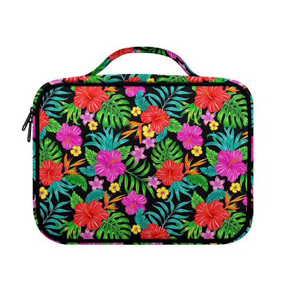 Colorful Hibiscus Flowers Pattern Print Briefcase Bible Bag
