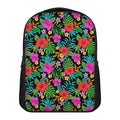 Colorful Hibiscus Flowers Pattern Print Casual Backpack
