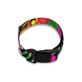 Colorful Hibiscus Flowers Pattern Print Dog Collar