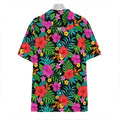 Colorful Hibiscus Flowers Pattern Print Hawaiian Shirt