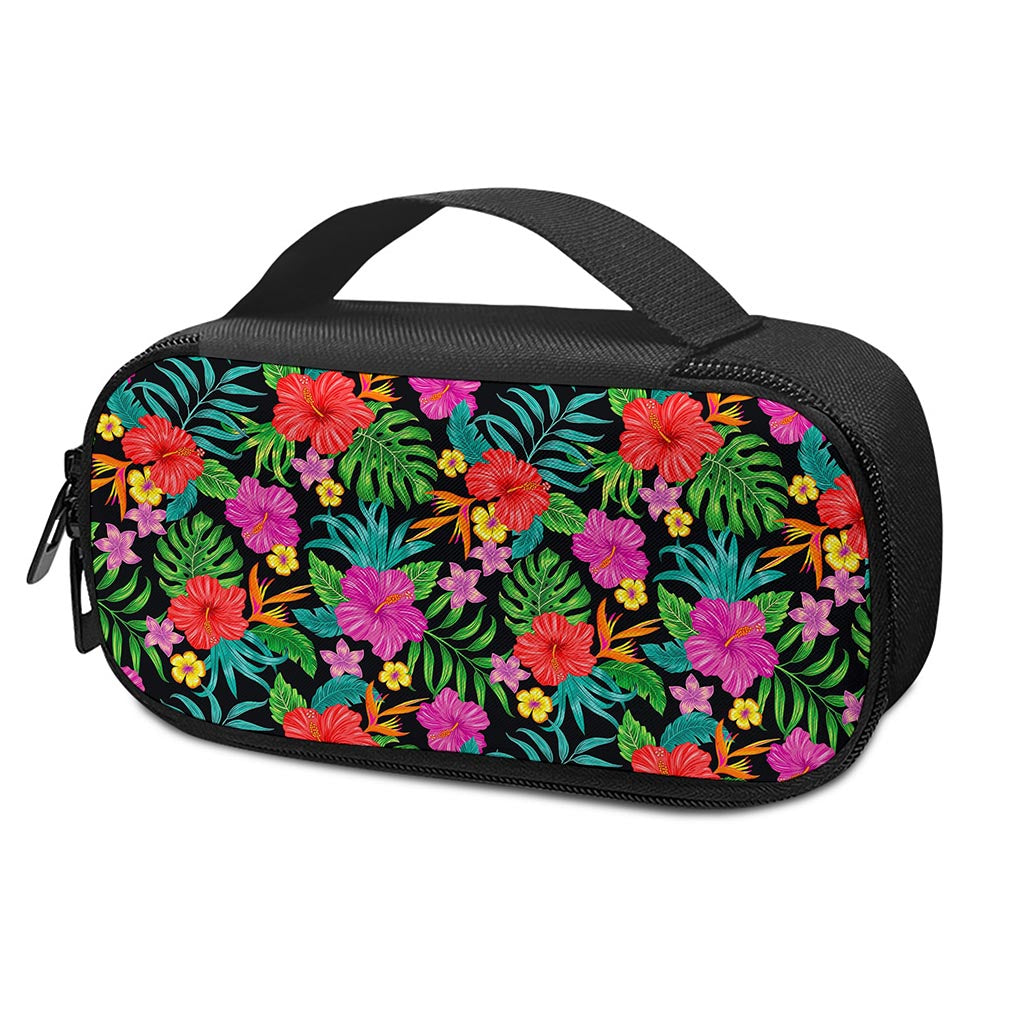 Colorful Hibiscus Flowers Pattern Print Insulin Cooler Travel Case