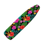 Colorful Hibiscus Flowers Pattern Print Ironing Board Cover