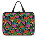 Colorful Hibiscus Flowers Pattern Print Laptop Sleeve With Handle