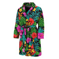 Colorful Hibiscus Flowers Pattern Print Men's Bathrobe