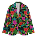Colorful Hibiscus Flowers Pattern Print Men's Blazer