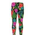 Colorful Hibiscus Flowers Pattern Print Men's Leggings