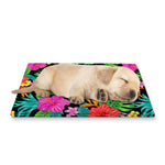 Colorful Hibiscus Flowers Pattern Print Pet Cooling Mat Cover