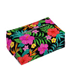 Colorful Hibiscus Flowers Pattern Print Rectangle Tissue Box Cover
