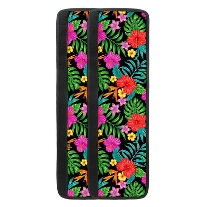 Colorful Hibiscus Flowers Pattern Print Refrigerator Handle Covers