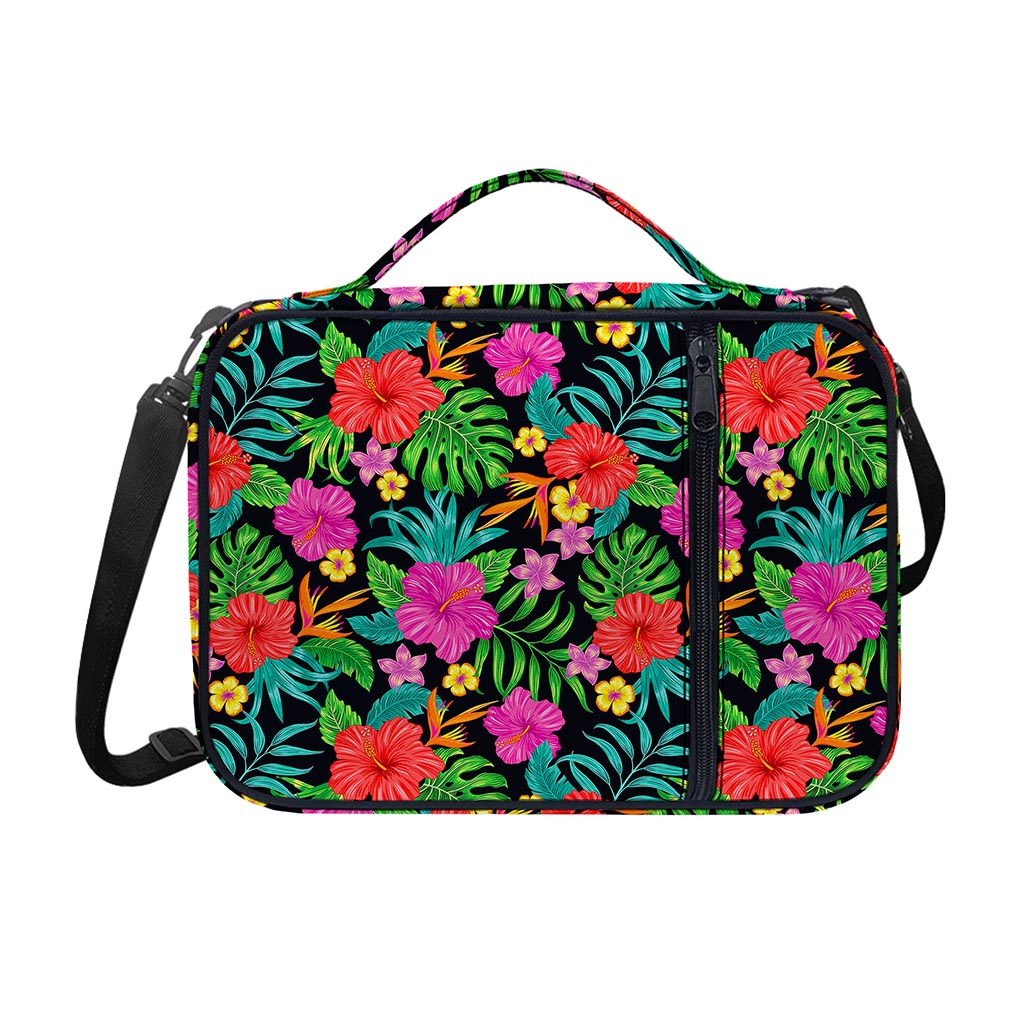 Colorful Hibiscus Flowers Pattern Print Shoulder Strap Bible Bag