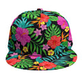 Colorful Hibiscus Flowers Pattern Print Snapback Cap