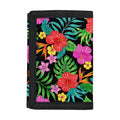 Colorful Hibiscus Flowers Pattern Print Trifold Wallet