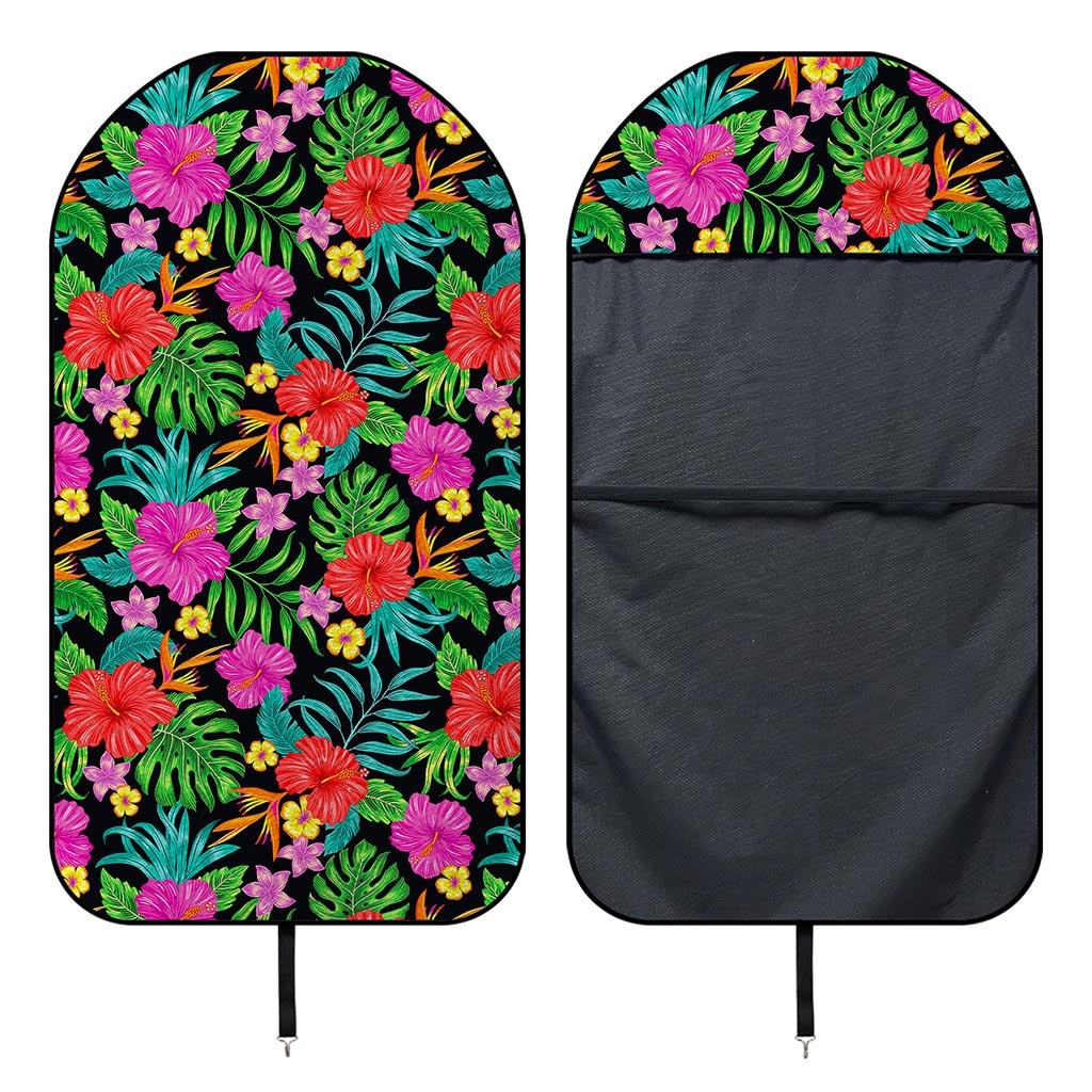 Colorful Hibiscus Flowers Pattern Print Waterproof Car Seat Cover
