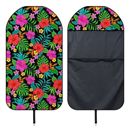 Colorful Hibiscus Flowers Pattern Print Waterproof Car Seat Cover