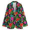 Colorful Hibiscus Flowers Pattern Print Women's Blazer
