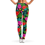 Colorful Hibiscus Flowers Pattern Print Women's Leggings