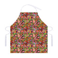 Colorful Hippie Peace Signs Print Adjustable Apron