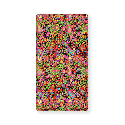 Colorful Hippie Peace Signs Print Baby Crib Sheet