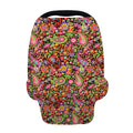 Colorful Hippie Peace Signs Print Baby Seat Cover