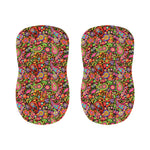 Colorful Hippie Peace Signs Print Bar Stool Covers