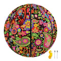 Colorful Hippie Peace Signs Print Basketball