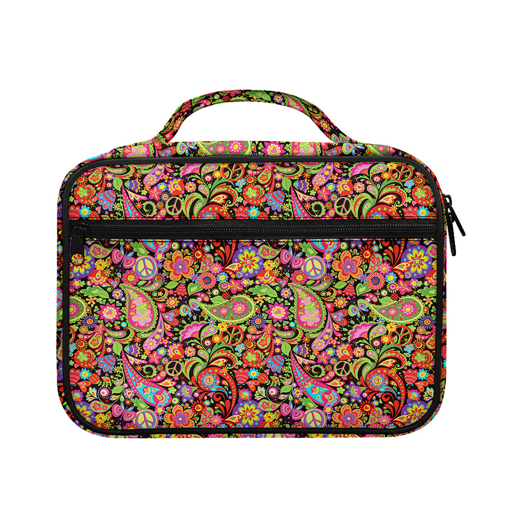 Colorful Hippie Peace Signs Print Briefcase Bible Bag