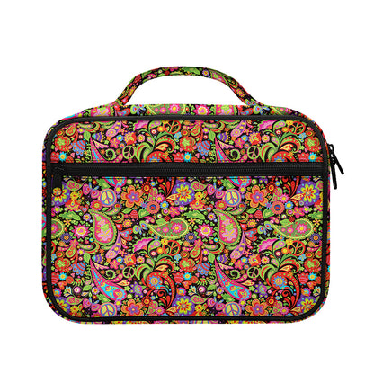 Colorful Hippie Peace Signs Print Briefcase Bible Bag