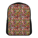 Colorful Hippie Peace Signs Print Casual Backpack