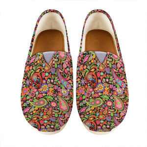 Colorful Hippie Peace Signs Print Casual Shoes