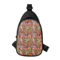Colorful Hippie Peace Signs Print Sling Bag