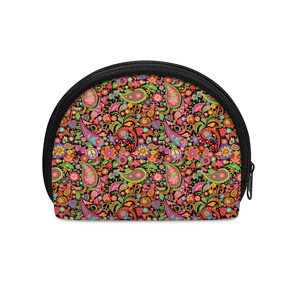 Colorful Hippie Peace Signs Print Coin Purse